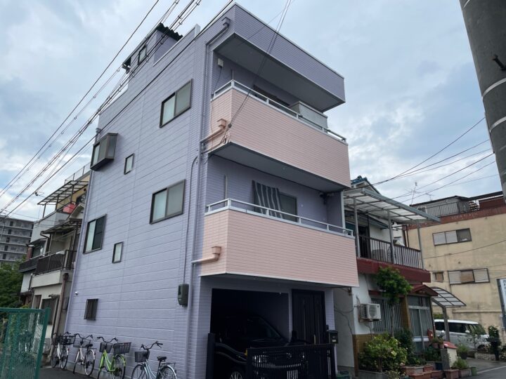 大阪市平野区　F様邸　外壁塗装工事/屋根塗装工事/防水工事
