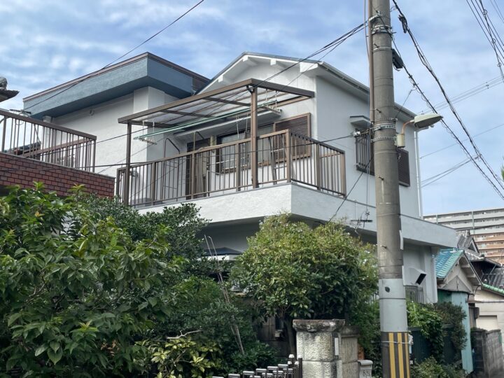 大阪市平野区　S様邸　外壁塗装/屋根塗装/防水工事/欠損補修工事