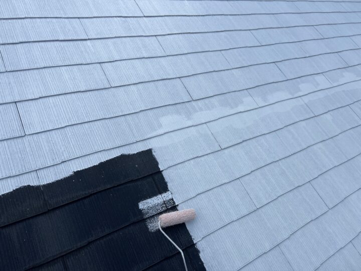 屋根：下塗り（１回目）