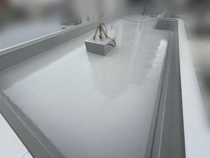 大阪市東住吉区　屋上防水工事/通気緩衝QV工法　